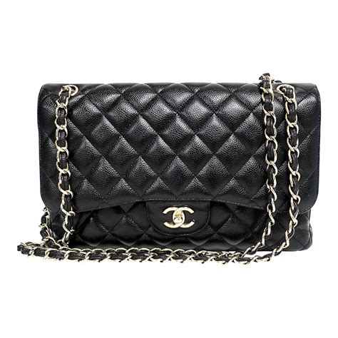 classic flap black chanel|Chanel jumbo double flap bag.